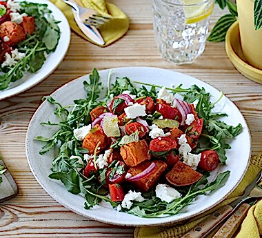 Roast Sweet Potato, Cherry Tomato & Feta Salad
