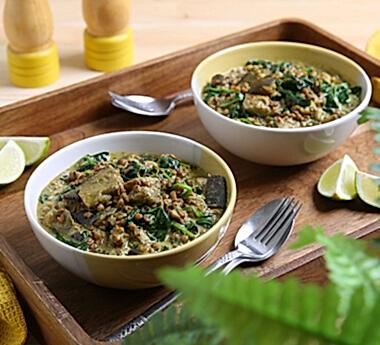 Coconut, Lentil & Aubergine Curry
