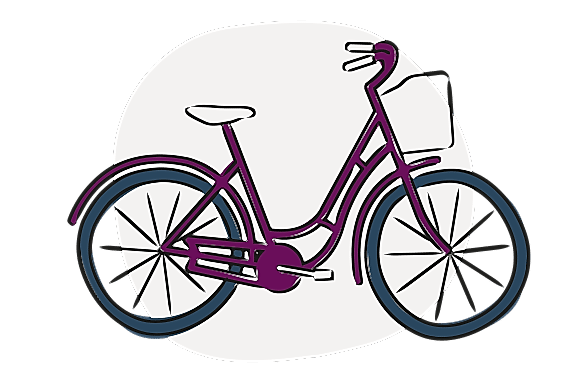 An illustration of a bicycle