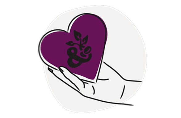 An illustration of a hand giving a gift