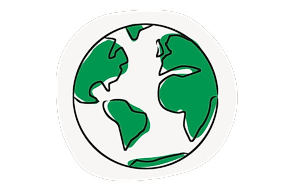 An illustration of the Earth