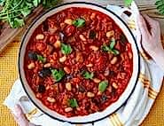 Smoky Aubergine & Butter Bean Casserole